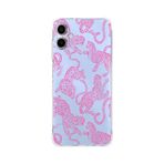 Manitoba Samsung Galaxy A04 Uyumlu Baskılı Yumuşak Silikon Şeffaf Telefon Kılıfı, Pembe Leopar Desen