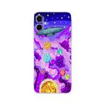 Manitoba Samsung Galaxy A04 Uyumlu Baskılı Yumuşak Silikon Şeffaf Telefon Kılıfı, Uzay Tasarımı