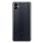 Manitoba Samsung Galaxy A04 Uyumlu Minik Yıldızlar Tasarımlı Baskılı Şeffaf Telefon Kılıfı