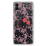 Manitoba Samsung Galaxy A05 Uyumlu Hello Kitty Tasarımlı Baskılı Şeffaf Telefon Kılıfı