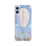 Manitoba Samsung Galaxy A06 Uyumlu Baskılı Yumuşak Silikon Şeffaf Telefon Kılıfı, Çiçek Balon Deseni
