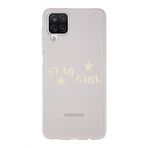 Manitoba Samsung Galaxy A12/M12 Uyumlu Star Girl Tasarımlı Baskılı Şeffaf Telefon Kılıfı