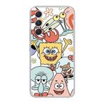 Manitoba Samsung Galaxy A17 Uyumlu SpongeBob Tasarımlı Baskılı Şeffaf Telefon Kılıfı