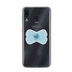 Manitoba Samsung Galaxy A20/A30 ile Uyumlu Kalp Yara Bandı Tasarımlı Baskılı Şeffaf Telefon Kılıfı