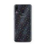 Manitoba Samsung Galaxy A20/A30 ile Uyumlu Minik Kalpler Tasarımlı Baskılı Şeffaf Telefon Kılıfı