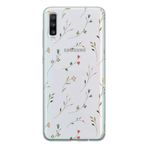 Manitoba Samsung Galaxy A20S ile Uyumlu Çiçekler Tasarımlı Baskılı Telefon Kılıfı, Silikon, Şeffaf