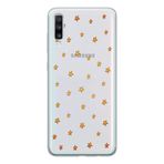 Manitoba Samsung Galaxy A20S ile Uyumlu Yıldızlar Tasarımlı Şeffaf Telefon Kılıfı, Silikon, Çok Renkli
