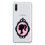 Manitoba Samsung Galaxy A20S Uyumlu Ayna Tasarımlı Şeffaf Telefon Kılıfı, Çok Renkli