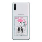 Manitoba Samsung Galaxy A20S Uyumlu Drop Dead Gorgeous Tasarımlı Şeffaf Telefon Kılıfı, Çok Renkli