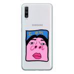 Manitoba Samsung Galaxy A20S Uyumlu I'm Cool Tasarımlı Şeffaf Telefon Kılıfı, Çok Renkli