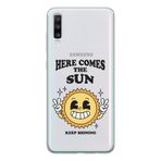 Manitoba Samsung Galaxy A20S Uyumlu Keep Shining Tasarımlı Şeffaf Telefon Kılıfı, Çok Renkli