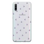 Manitoba Samsung Galaxy A20S Uyumlu Kiraz Tasarımlı Baskılı Şeffaf Telefon Kılıfı