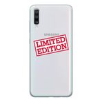 Manitoba Samsung Galaxy A20S Uyumlu Limited Edition Tasarımlı Şeffaf Telefon Kılıfı, Çok Renkli