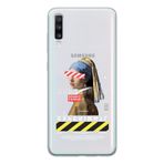 Manitoba Samsung Galaxy A20S Uyumlu Post Modernism Tasarımlı Şeffaf Telefon Kılıfı, Çok Renkli