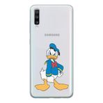 Manitoba Samsung Galaxy A20S Uyumlu Sevimli Ördek Tasarımlı Şeffaf Telefon Kılıfı, Silikon, Çok Renkli