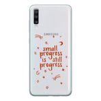 Manitoba Samsung Galaxy A20S Uyumlu Small Progress Tasarımlı Şeffaf Telefon Kılıfı, Çok Renkli