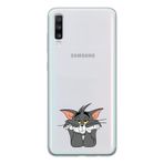 Manitoba Samsung Galaxy A20S Uyumlu Tom Tasarımlı Baskılı Şeffaf Telefon Kılıfı