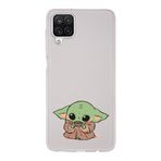 Manitoba Samsung Galaxy A22/M22/M32 Uyumlu Baby Yoda Tasarımlı Baskılı Şeffaf Telefon Kılıfı
