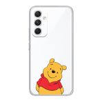 Manitoba Samsung Galaxy A25 ile Uyumlu Ayı Winnie Tasarımlı Şeffaf Telefon Kılıfı, Silikon, Çok Renkli