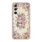 Manitoba Samsung Galaxy A25 ile Uyumlu Baskılı Yumuşak Silikon Şeffaf Telefon Kılıfı, Çiçek Deseni
