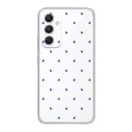 Manitoba Samsung Galaxy A25 ile Uyumlu Baskılı Yumuşak Silikon Şeffaf Telefon Kılıfı, Mor Kalp Deseni