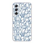 Manitoba Samsung Galaxy A25 ile Uyumlu Kedi ve Köpek Tasarımlı Şeffaf Telefon Kılıfı