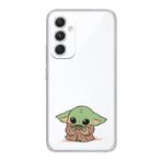 Manitoba Samsung Galaxy A25 Uyumlu Baby Yoda Tasarımlı Baskılı Şeffaf Telefon Kılıfı