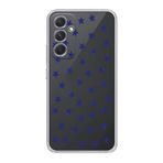Manitoba Samsung Galaxy A25 Uyumlu Baskılı Yumuşak Silikon Şeffaf Telefon Kılıfı, Mavi Yıldız Desen