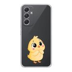 Manitoba Samsung Galaxy A25 Uyumlu Baskılı Yumuşak Silikon Şeffaf Telefon Kılıfı, Sarı Tasarım