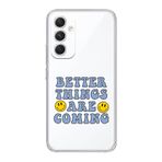 Manitoba Samsung Galaxy A25 Uyumlu Better Things Tasarımlı Şeffaf Telefon Kılıfı, Silikon, Çok Renkli