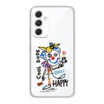 Manitoba Samsung Galaxy A25 Uyumlu Cool Dude Tasarımlı Şeffaf Telefon Kılıfı, Çok Renkli