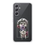 Manitoba Samsung Galaxy A25 Uyumlu David Vaporwave Tasarımlı Şeffaf Telefon Kılıfı, Çok Renkli