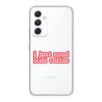 Manitoba Samsung Galaxy A25 Uyumlu Iced Coffee Tasarımlı Şeffaf Telefon Kılıfı