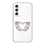 Manitoba Samsung Galaxy A25 Uyumlu İskelet Kalp Tasarımlı Şeffaf Telefon Kılıfı