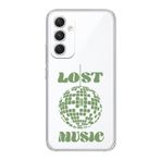 Manitoba Samsung Galaxy A25 Uyumlu Lost Music Tasarımlı Şeffaf Telefon Kılıfı, Çok Renkli