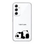 Manitoba Samsung Galaxy A25 Uyumlu Panda Tasarımlı Şeffaf Telefon Kılıfı, Silikon, Çok Renkli