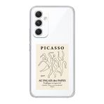 Manitoba Samsung Galaxy A25 Uyumlu Picasso Tasarımlı Şeffaf Telefon Kılıfı, Çok Renkli