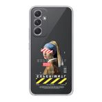 Manitoba Samsung Galaxy A25 Uyumlu Post Modernism Tasarımlı Şeffaf Telefon Kılıfı, Çok Renkli