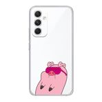 Manitoba Samsung Galaxy A25 Uyumlu Sevimli Domuz Tasarımlı Baskılı Şeffaf Telefon Kılıfı