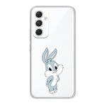 Manitoba Samsung Galaxy A25 Uyumlu Sevimli Tavşan Tasarımlı Şeffaf Telefon Kılıfı, Silikon, Çok Renkli