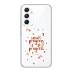 Manitoba Samsung Galaxy A25 Uyumlu Small Progress Tasarımlı Şeffaf Telefon Kılıfı, Çok Renkli