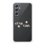 Manitoba Samsung Galaxy A25 Uyumlu Star Girl Tasarımlı Baskılı Şeffaf Telefon Kılıfı