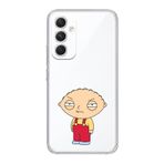 Manitoba Samsung Galaxy A25 Uyumlu Stewie Griffin Tasarımlı Şeffaf Telefon Kılıfı, Çok Renkli