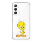 Manitoba Samsung Galaxy A25 Uyumlu Tweety Tasarımlı Baskılı Şeffaf Telefon Kılıfı