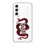 Manitoba Samsung Galaxy A25 Uyumlu Yılan Tasarımlı Şeffaf Telefon Kılıfı, Silikon, Çok Renkli
