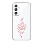 Manitoba Samsung Galaxy A25 Uyumlu Yılan Tasarımlı Şeffaf Telefon Kılıfı