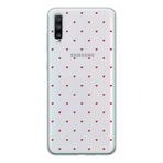 Manitoba Samsung Galaxy A30S/A50/A50S ile Uyumlu Minik Kalpler Tasarımlı Baskılı Şeffaf Telefon Kılıfı