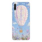 Manitoba Samsung Galaxy A30S/A50/A50S Uyumlu Baskılı Yumuşak Silikon Şeffaf Telefon Kılıfı, Çiçek Balon Deseni