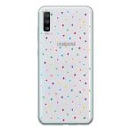 Manitoba Samsung Galaxy A30S/A50/A50S Uyumlu Minik Kalpler Tasarımlı Baskılı Şeffaf Telefon Kılıfı
