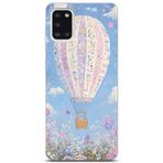 Manitoba Samsung Galaxy A31 Uyumlu Baskılı Yumuşak Silikon Şeffaf Telefon Kılıfı, Çiçek Balon Deseni
